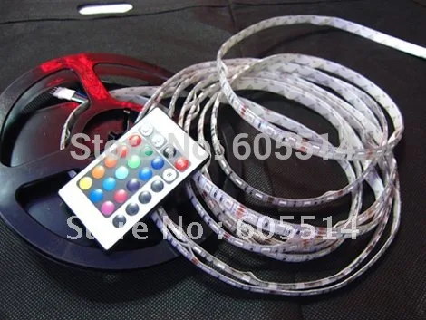 [Seven Neon]Wholesale 5M/Reel SMD 5050 waterproof 72W LED Flexible Strip Light red 60LED/meter 300LED 5 meter/lot