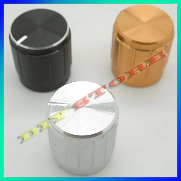 wholesale 100pcs/lot Brand New black 17mm high 6mm 15/64" Shaft Diameter encoder Knobs+free shipping-10000411