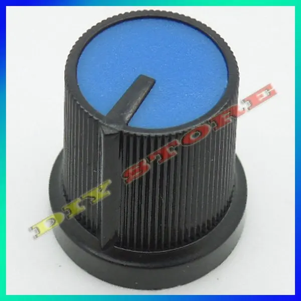 wholesale 100pcs/lot Brand New black 17mm high 6mm 15/64" Shaft Diameter encoder Knobs+free shipping-10000411