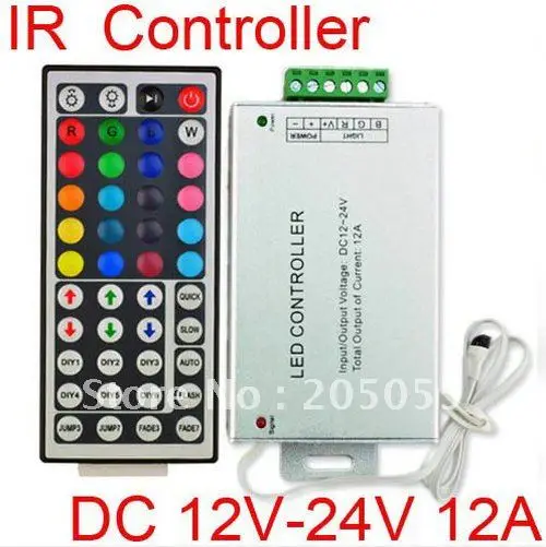 IR Music Controller Sound Sensitive LED control 9 Channels for LED Strip RGB Color Changing Input 60W DC 12V controller