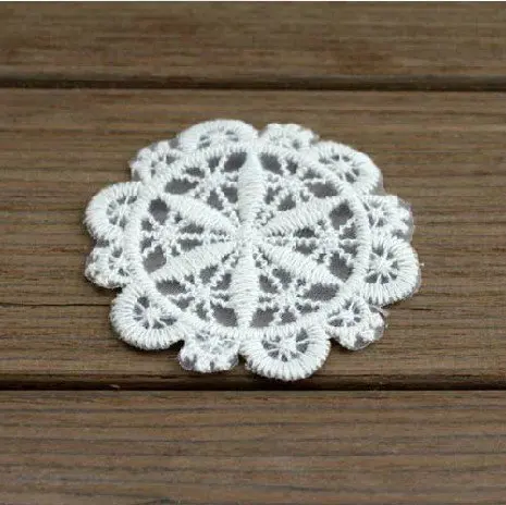 Wholesale Mixed color Crochet Cotton Flower Handmade Applique 23mm for DIY, 100pcs/lot Free shipping