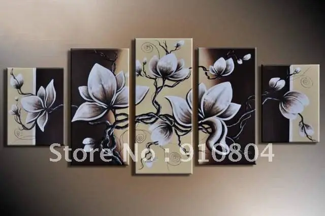 Huge Wall Art framed 4 panels huge wall art,handmade oil painting,red flower Huge Wall Art framed 4 panels huge wall art,handmade oil painting,red flower