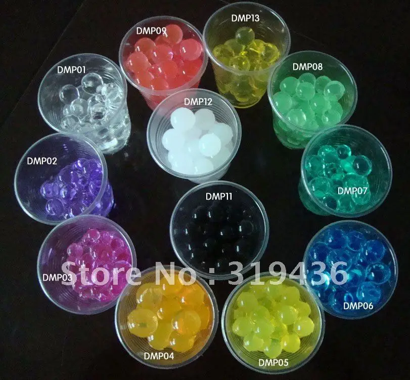 florist /gardener using top selling orange crystal soil water beads glass vase filler for floral arrangement (12 c crystal soil)