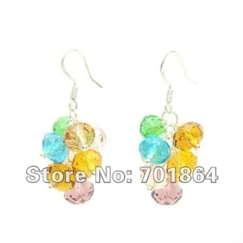 10pcs/lot Free Shipping Fashion Jewelry 8-12mm Crystal Beaded Strecth Bracelet Crystal AB Color