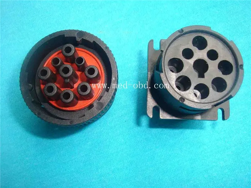OBD2 Connector J1962m Plug with  enclosure 16pin male connector