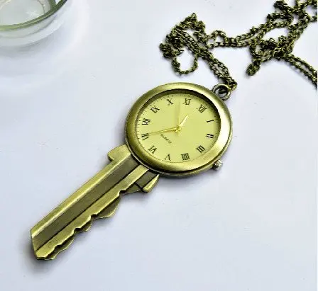 10 pcs/lot Steampunk Vintage Skeleton Mechanical Pocket Watch WE94, Dia: 4.5cm