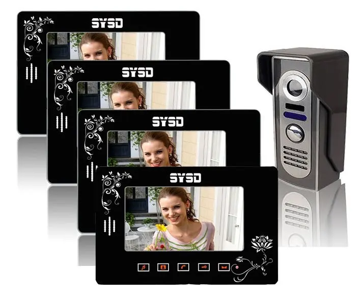 Discount XinSiLu Internation quality 7"Video intercom system for 8-apartments .,the waterproof  HD night vision camera for 8-apartments 21