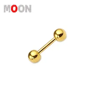 Stainless Steel Crystal Cartilage Tragus Studs Barbell Earring 2 50pcs Lot 3mm Ball Gold Surgical Steel Cartilage Tragus Barbell Studs Earrings
