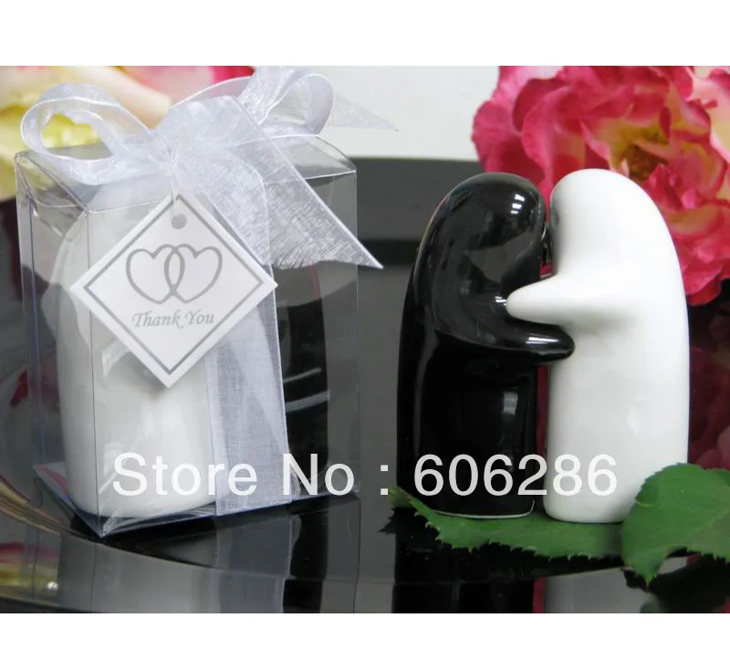 60pcs 30sets Lot Wedding Thank You Gift Owl Ceramic Salt And Pepper 120pairs Lot Free Shipping To Usa Novelty Valentine Gifts Ceramic Hugging Salt And Pepper Shaker With Ribbon Thank You Card