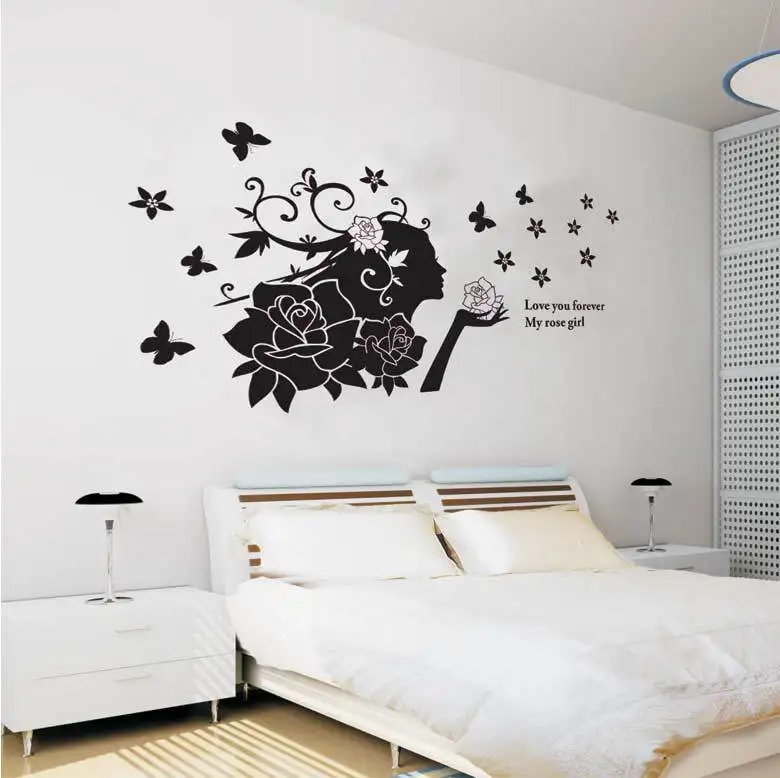 Fairy Wall Art free shipping wall sticker vinyl home decal decor removable Fairy Wall Art free shipping wall sticker vinyl home decal decor removable
