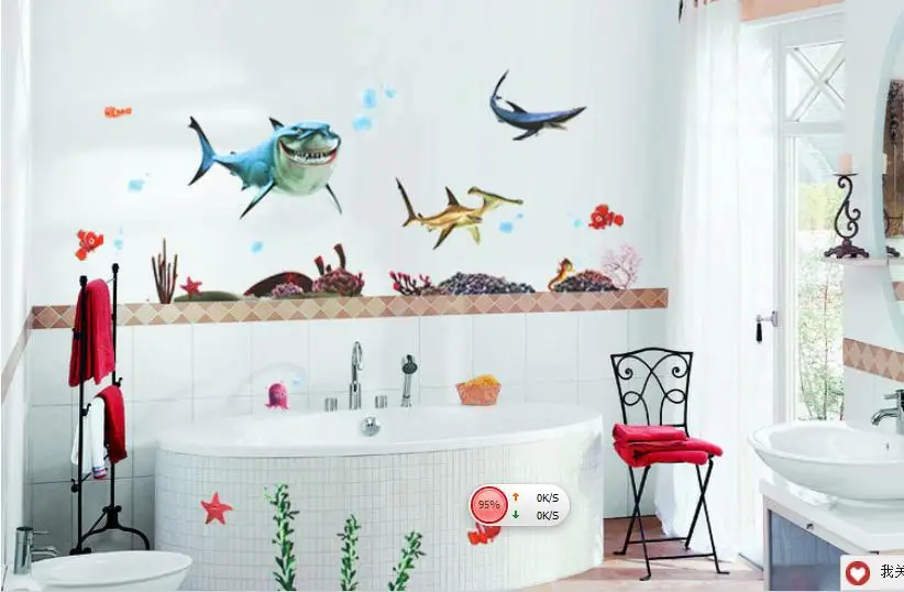 Bathroom fish. Bathroom fish. ванная комната в морском стиле. зеркало в ванную с рыбками. аквариум в полу.