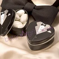 100pcs Free Shipping Tuxedo Mint Tin Giftbox, candy box WJ046
