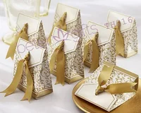 240pcs 50th Anniversary Favor Box With Gold Ribbon TH016 Party Decoration